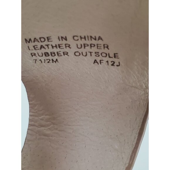 Michael Kors CARLA Taupe Leather Platform Heels Size 7.5 M Womens Shoes - Picture 3 of 12